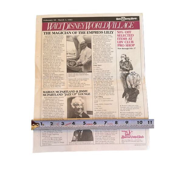 Vtg Walt Disney World News Feb 18-Mar 3 1983 Vol 1 No 2 Bi Weekly Magazine EUC - Picture 8 of 11